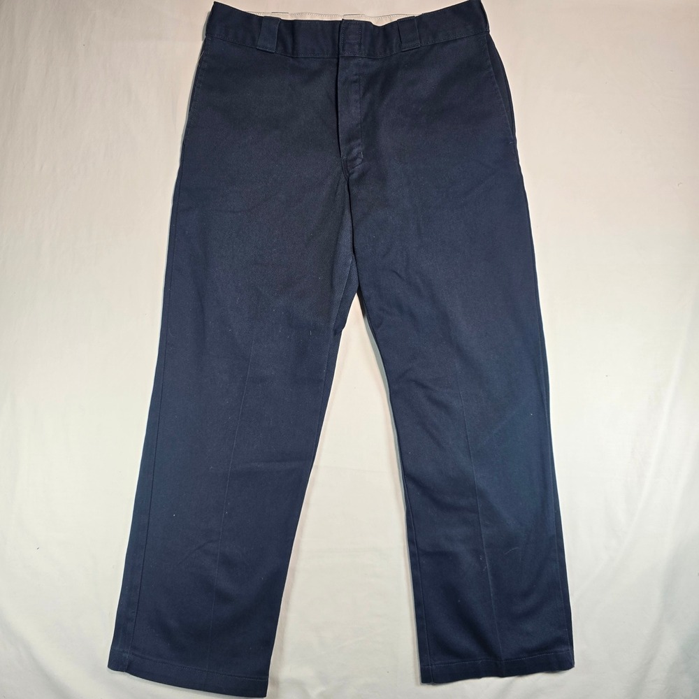 Dickies 874 Original Fit Flex Work Pants Mens 36x30 Navy Blue 11874DN